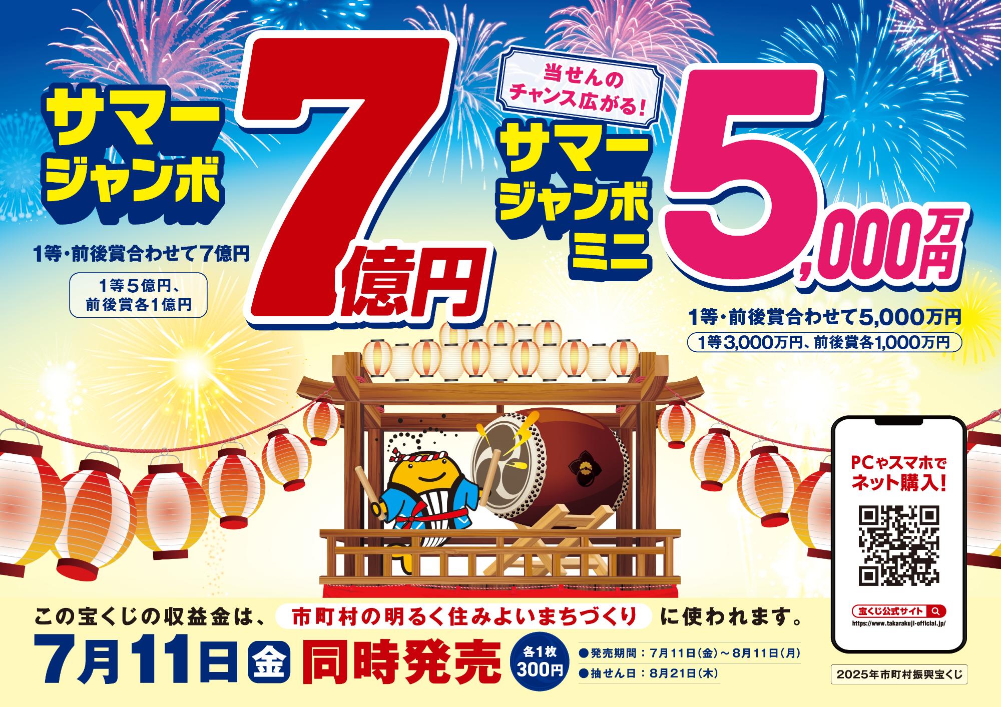 サマージャンボ宝くじ販売促進ポスター